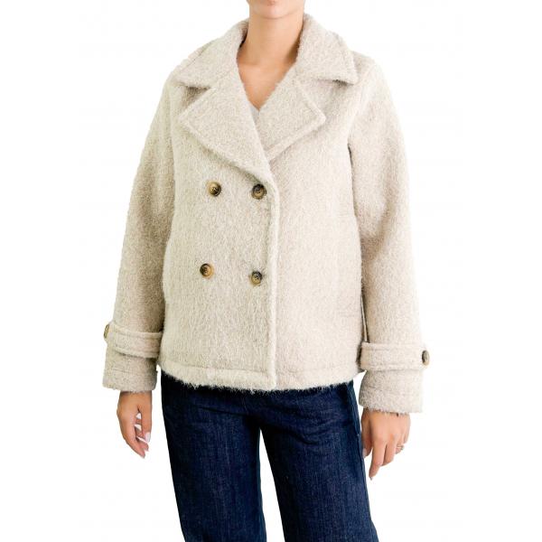 Cappotto in lana cotta doppio petto 